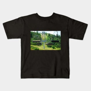 Ski Lift on Monte Zoncolan in Summer Kids T-Shirt